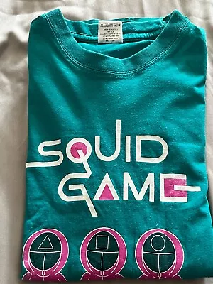 Buy Boys - Super Combed - Green Squid Games T Shirt - Age 12-13 • 1.99£