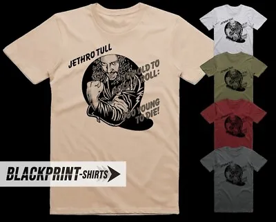 Buy Jethro Tull Too Old V1 Poster T Shirt Cotton Men's L • 18.24£