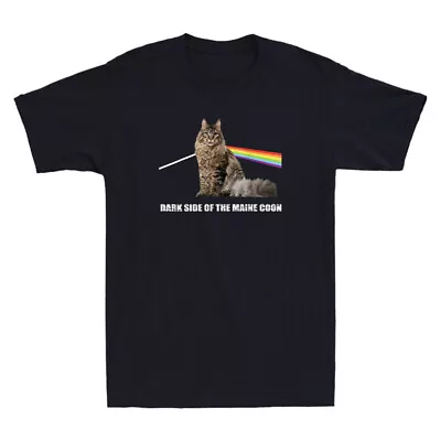 Buy Dark Side Of The Maine Coon Cat Kitten Pet Animal Lover Novelty Men's T-shirt • 16.99£