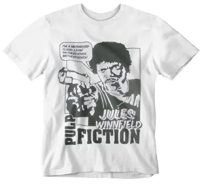 Buy Pulp Fiction T-Shirt Jules Winnfield Mushroom Cloud Layin Mother Tee 80s 90s • 5.99£