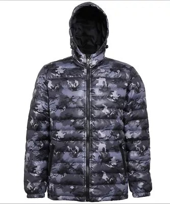 Buy 2786 Padded Jacket TS016 Camo Grey Sizes From XS - 2XL Plz See Description  • 42.99£