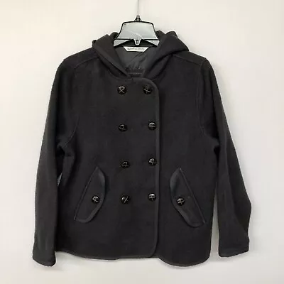Buy Woolrich Women Wool Blend Button Hooded Pea Coat Jacket Size XL X-Large B203 -11 • 38.60£