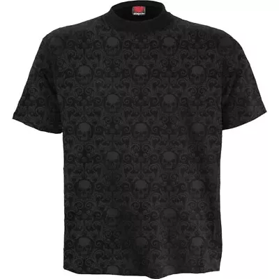 Buy Spiral Urban Fashion Scroll Impression Mens Tshirt Skulls Gothic • 15.99£
