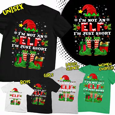 Buy I'm Not An Elf I'm Just Short Christmas Gift Family Christmas T Shirt #MC426 • 9.99£