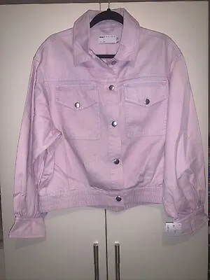 Buy Ladies Asos Lilac Denim Jacket Size 10 - New • 9.99£