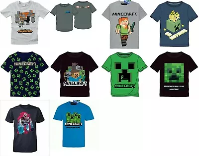 Buy Kids Minecraft T-shirts Boys Girls Short Sleeve Gaming Top • 9.89£