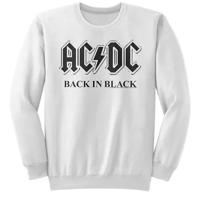 Buy ACDC Back In Black Men's Sweatshirt T Shirt Rock Music Concert Tour Merch • 58.48£
