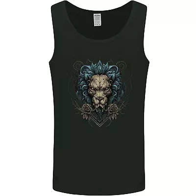 Buy Devil Lion Skull Fantasy Demon Mens Vest Tank Top • 9.99£