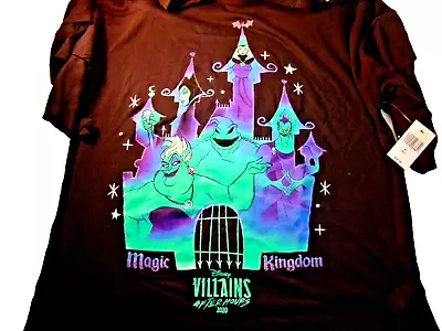 Buy Disney Shirt Womens Small Villains After Hours 2020 Magic Kingdom Flutter Sleeve • 24.12£