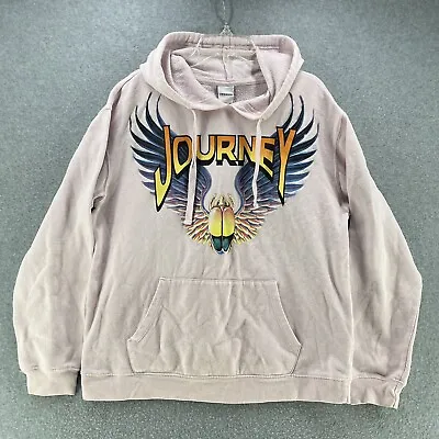 Buy Journey Women's Sweater Large L Hoodie Graphic Print Beatle Logo Front Pocket  • 17.39£