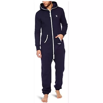 Buy One Piece Norway Jumpsuit Womens Mens Unisex Small Blue Norwegian Hooded Lounge • 33.78£