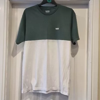 Buy VANS Mens Classic Fit Green/White Short Sleeve T Shirt Medium • 11£