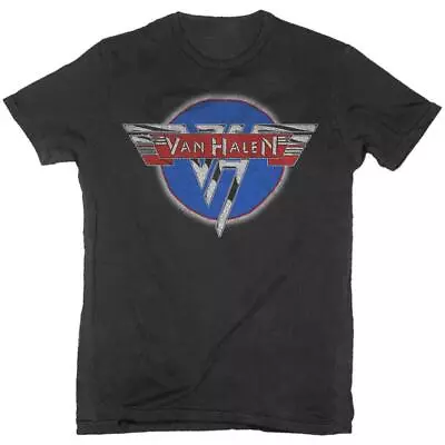 Buy Official Licensed - Van Halen - Chrome Logo T Shirt Metal Rock • 18.99£