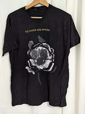 Buy The Naked And Famous T Shirt Indie Electro Band Rare Merch Tee Size L 2014 Tour • 19.99£