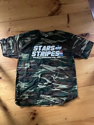 Buy Stars And Stripes Oi! T-shirt Camo Real American Oi! Size XL , Slapshot , Boston • 37.80£