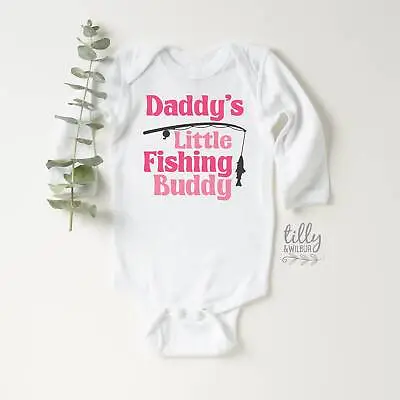 Buy Daddy's Little Fishing Buddy T-Shirt, Future Fisher, Daddy's Girl Bodysuit, • 18.33£