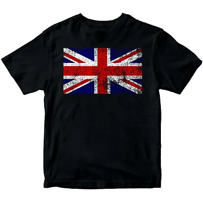 Buy Union Jack Great Britain UK Flag Vintage Boys Girls Teen Kids T-Shirts #DNE #2 • 7.59£