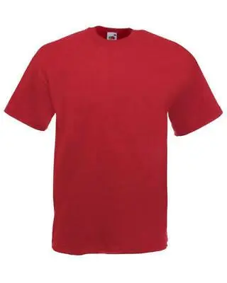 Buy Fruit Of The Loom T Shirts Short Sleeve 100% Cotton Plain Tee Men Women • 5.90£
