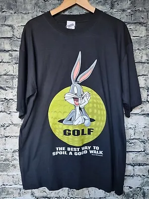 Buy Vintage Warner Bros T Shirt Bugs Bunny Large  1999 Golf • 24.99£