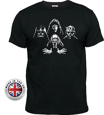 Buy Star Wars SITH LORDS Queen Bohemian Rhapsody Style T Shirt, Unisex+ladies Fitted • 24.99£