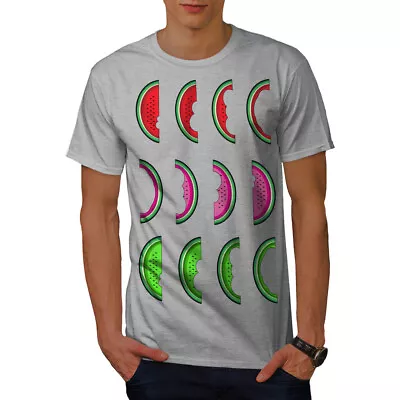 Buy Wellcoda Watermelon Fruit Mens T-shirt, Watermelon Graphic Design Printed Tee • 15.99£