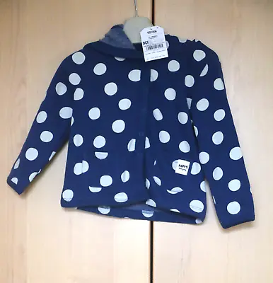 Buy Next Baby Girls Blue Spotted Hooded Jacket 12-18 Months BNWT • 5.50£