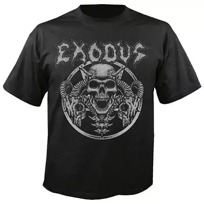 Buy Official Licensed - Exodus - Horns Skull T Shirt Thrash Metal • 29.99£