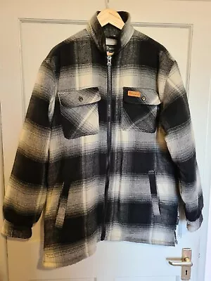 Buy Pinewood Fleece Lined Zip Jacket. Black & White Check. Size XL. Never Been Worn • 24.99£