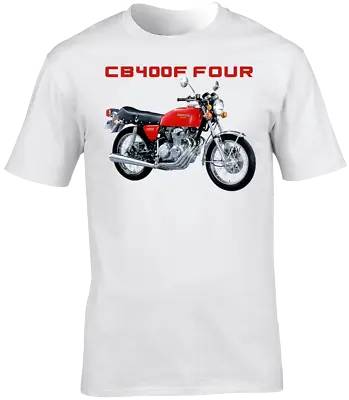 Buy T-Shirt CB400F Four Motorcycle Motorbike Biker Short Sleeve Crew Neck • 16.99£