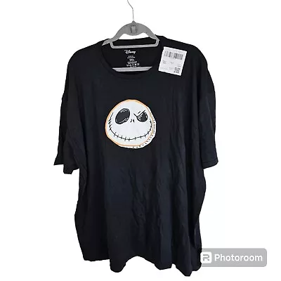 Buy Disney Nightmare Before Christmas Jack Face Black T Shirt Size 2XL • 9.99£