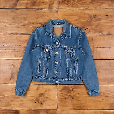 Buy Vintage Levi's Denim Jacket S Stonewash Trucker Jean Red Tab Womens Blue • 28.79£