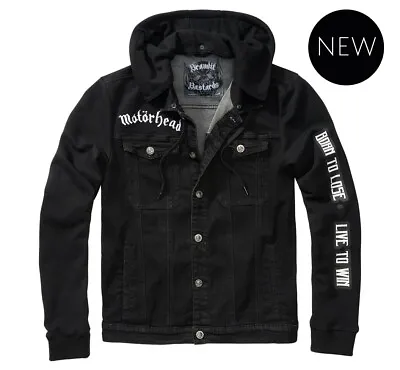 Buy Motorhead Jacket Men's Jeans Print Back Cradock Denimjacket Black • 147.95£