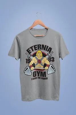 Buy Retro Cartoon T Shirt Eternia Gym Man He 80s Throwback Greyskull Gift Idea • 11.95£
