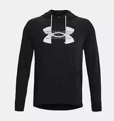 Buy UNDER ARMOUR Mens Black Rival Terry Hoodie Small BNWOT • 26.24£