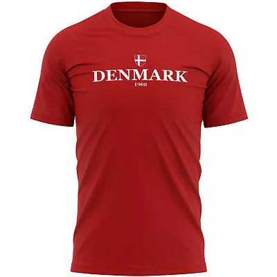 Buy Denmark 1908 T Shirt For Men Shirt Football Sports Event Him European Vintage... • 14.99£