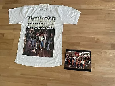 Buy Rare! 80’s Thunder Tour T Shirt Large 1989 Static Discharge Rock Band • 119£