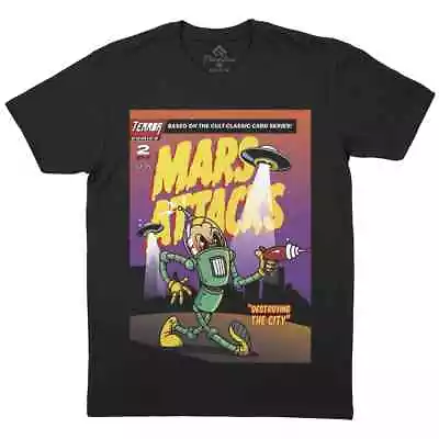 Buy Mars Attacks Comics Mens T-Shirt Horror Alien Invasion UFO Area 51 P972 • 9.99£