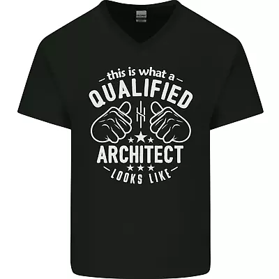 Buy This Is What A Qualified Architect Looks Like Mens V-Neck Cotton T-Shirt • 9.99£