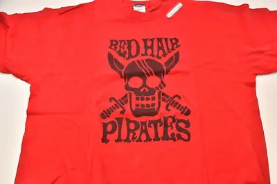 Buy One Piece Red Hair Pirates SHANKS T-shirt Red XL Size 2011 • 50.63£