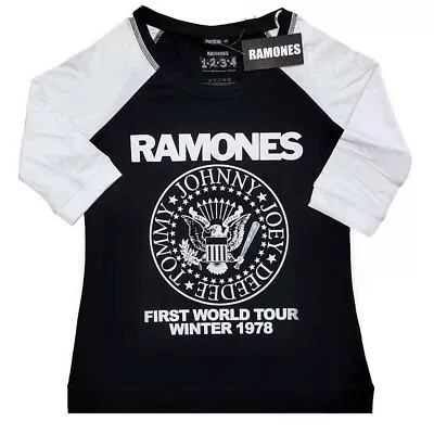 Buy Ramones - Ladies - XXXX-Large - Raglan Sleeves Three Quarter Sleeves - K500z • 16.01£