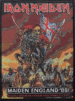 Buy IRON MAIDEN Standard Patch MAIDEN ENGLAND '88 IN RETAIL PACK Tour Official Merch • 4.30£