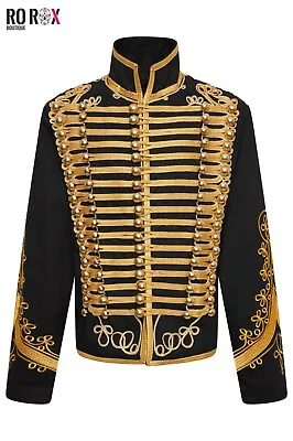 Buy Men's Military Steampunk Parade Jacket - Marching Band Long Sleeve Drummer Coat • 88£