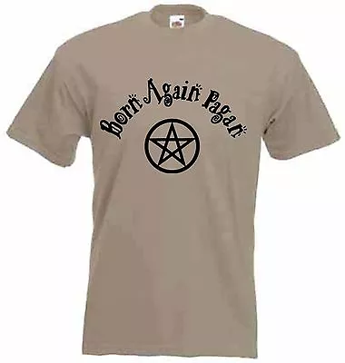 Buy BORN AGAIN PAGAN T-SHIRT - Witchcraft Wicca Witch Occult Magick -Choice Of Color • 14.95£