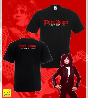 Buy Marc Bolan Tribute T-Shirt T-Rex 1947 - 1977 Glam Rock Electric Band Gift Tee • 9.99£