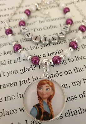 Buy Frozen Anna Gift Set Necklace Bracelets, Personalised Jewellery For Children! • 7.99£