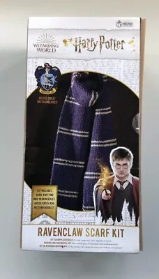 Buy Harry Potter Hogwarts Ravenclaw House Scarf Knitting Kit Sealed Collectible • 7.99£
