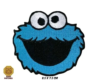 Buy Sesame Street Cookie Monster Patch Embroidered Iron On / Sew On Clothes Badge • 2.49£