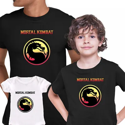 Buy Mortal Kombat T Shirt Classic Logo PC Game Xbox PS4 Gift Baby Children Tee Top • 14.99£