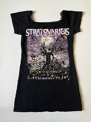 Buy Customised / Modified ~ STRATOVARIUS Lace Neck Tour Shirt Ladies (S) Power Metal • 24.56£