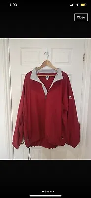 Buy Red Adidas Windbreaker L  Vintage • 8£